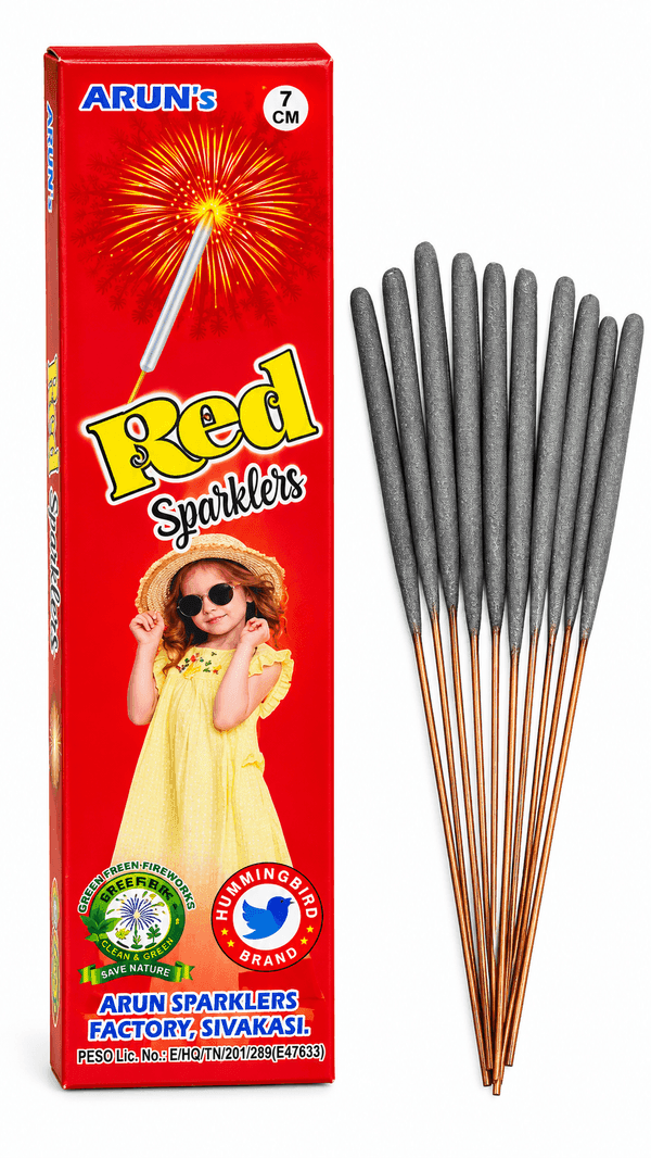 7 cm Red Sparklers