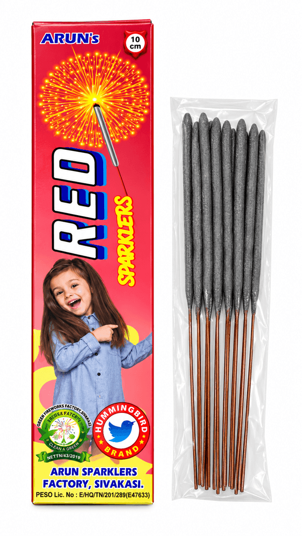 10 cm Red Sparklers