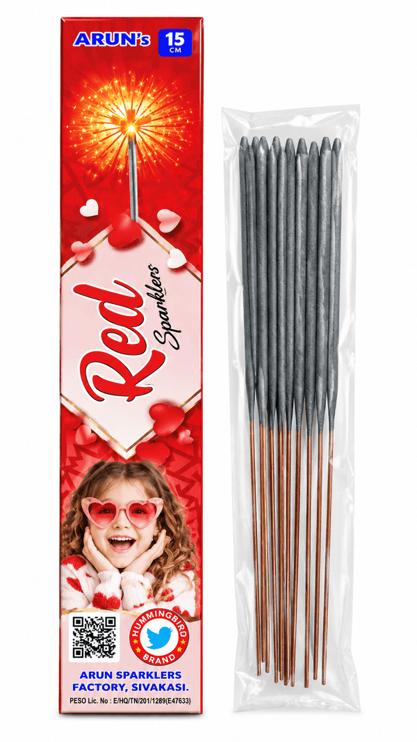 15 cm Red Sparklers